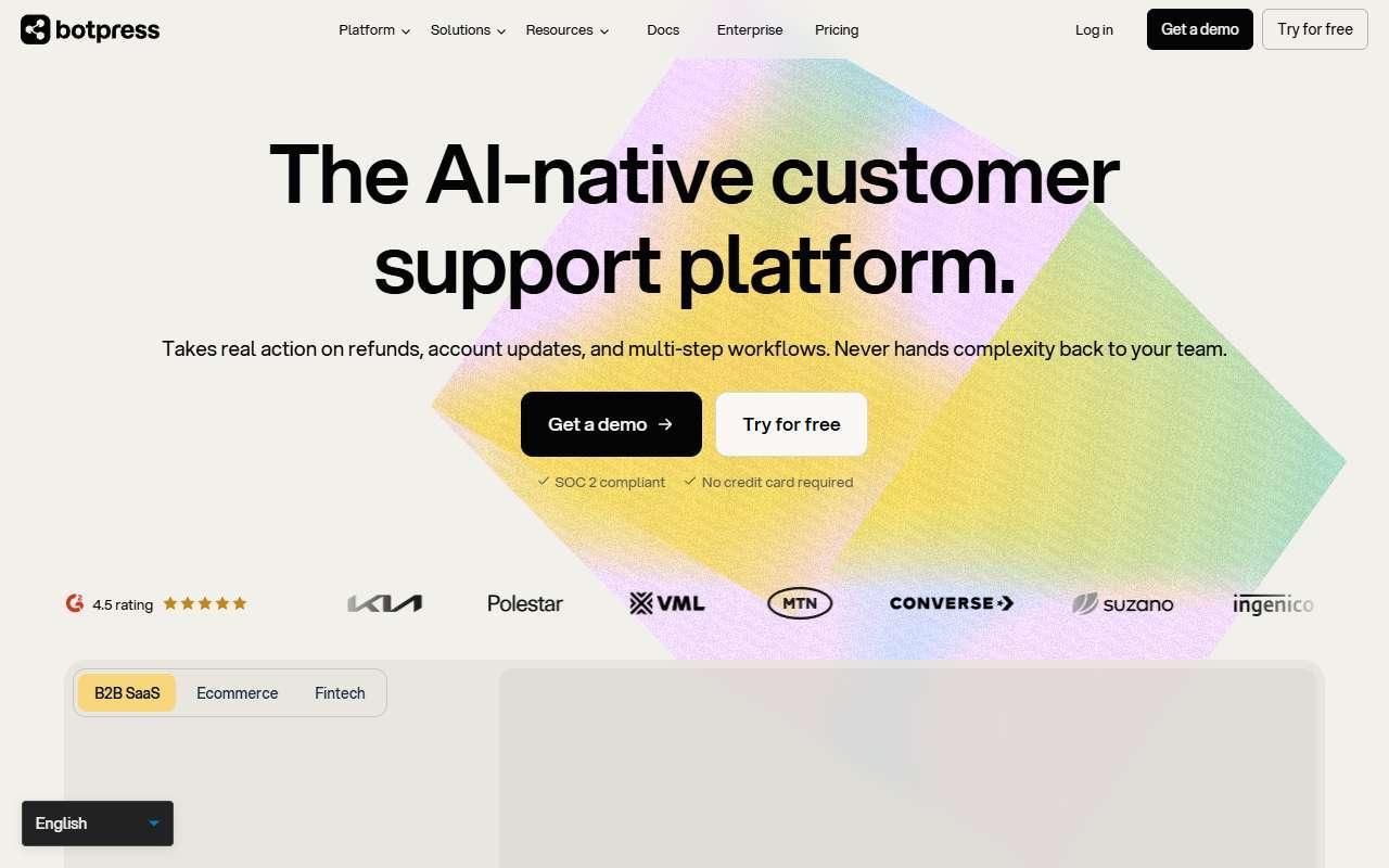 Botpress website