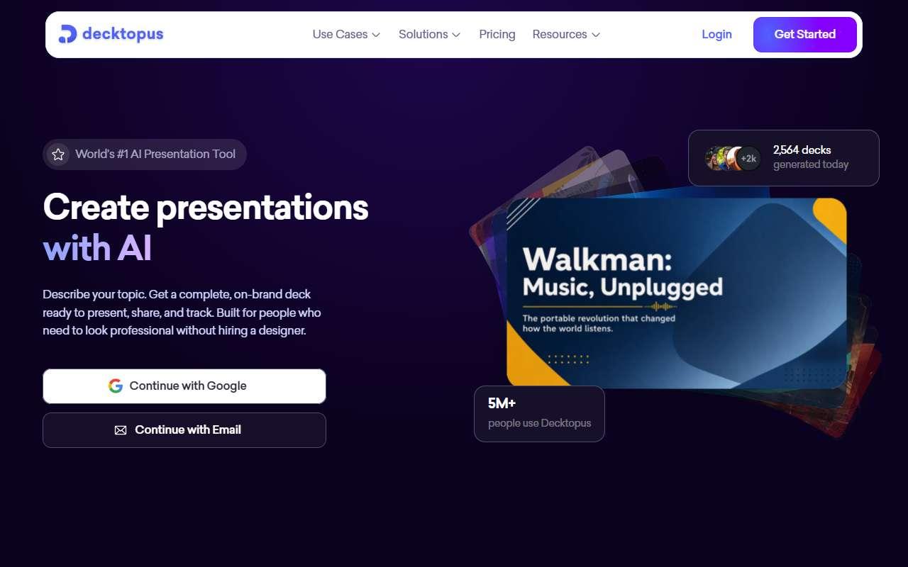 Decktopus website