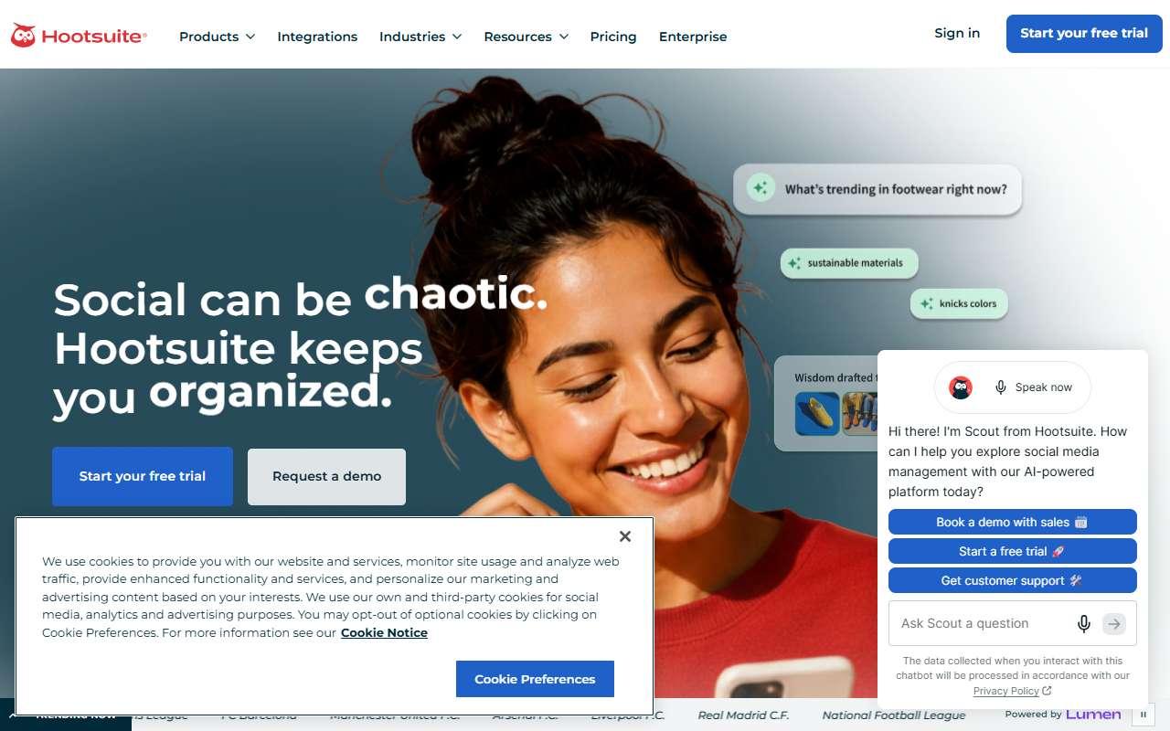 Hootsuite website