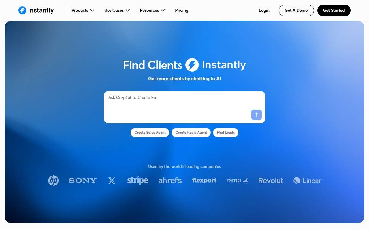 Instantly website