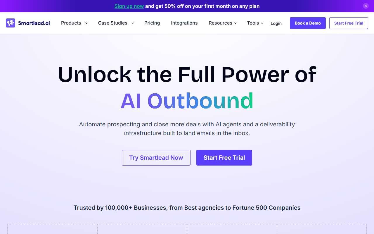 Smartlead website