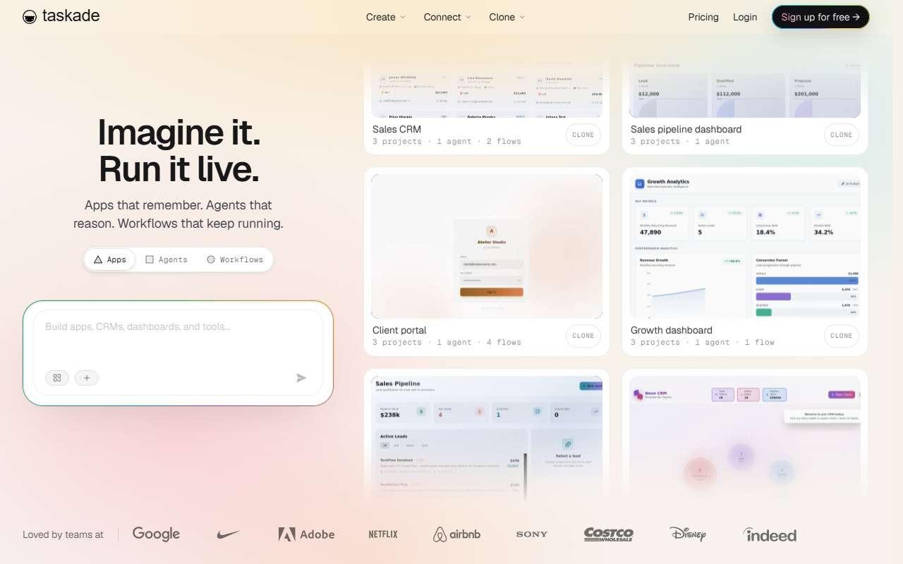 Taskade website