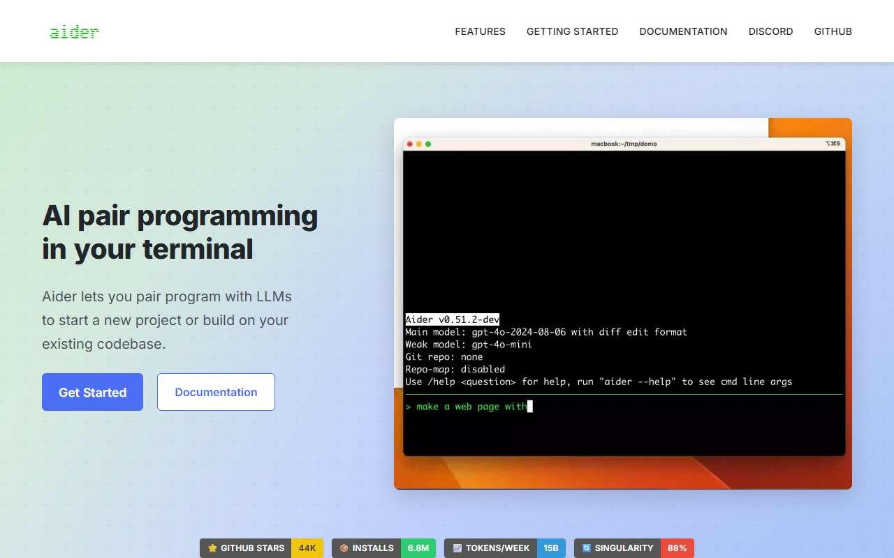 Aider website