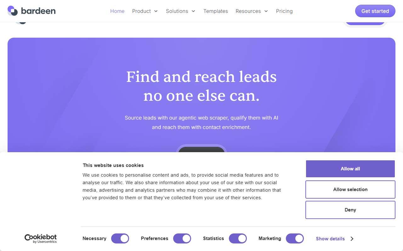 Bardeen website