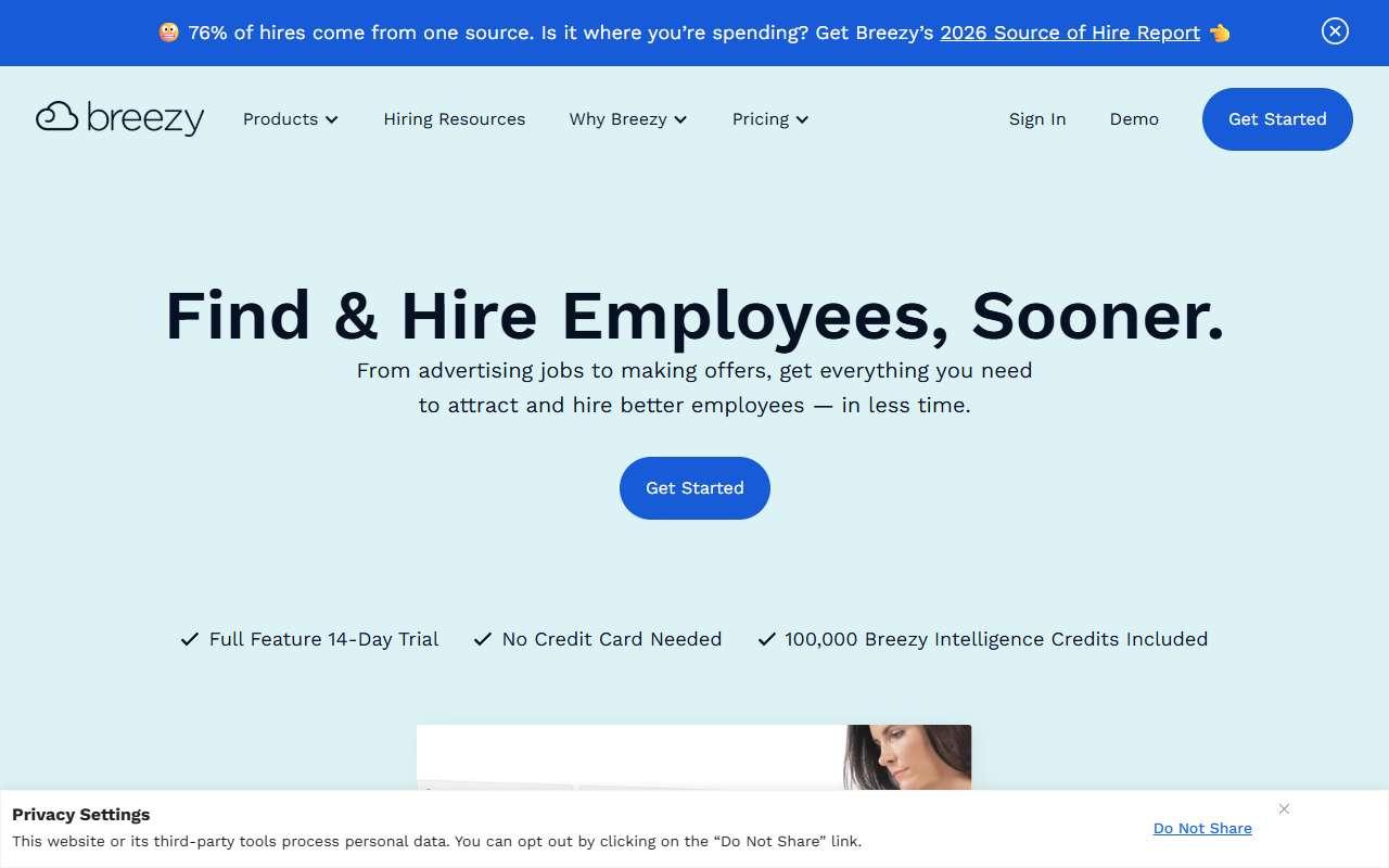 Breezy HR website