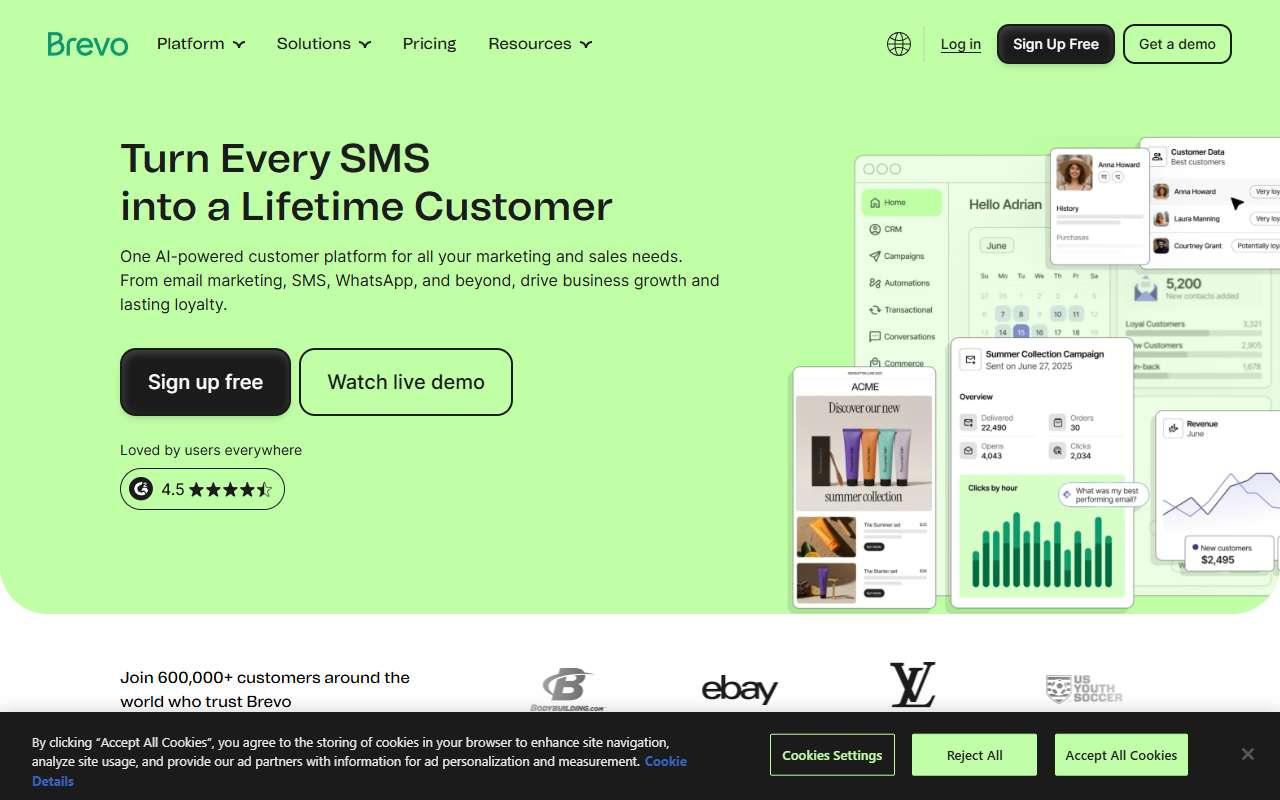 Brevo website