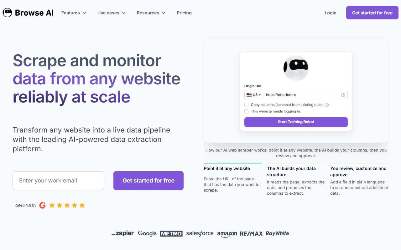 Browse AI website