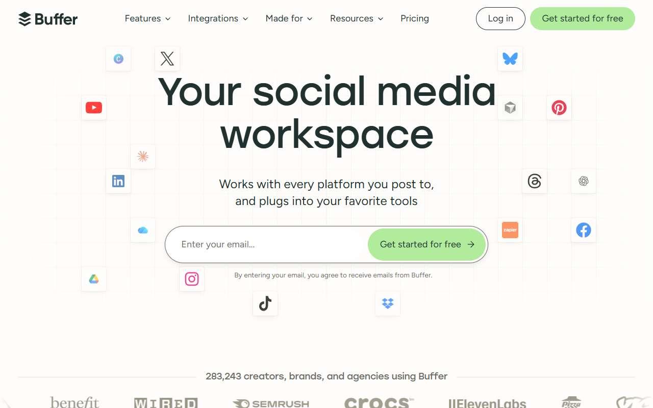 Buffer website