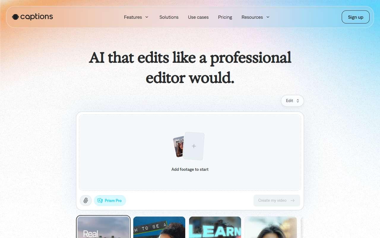 Captions website