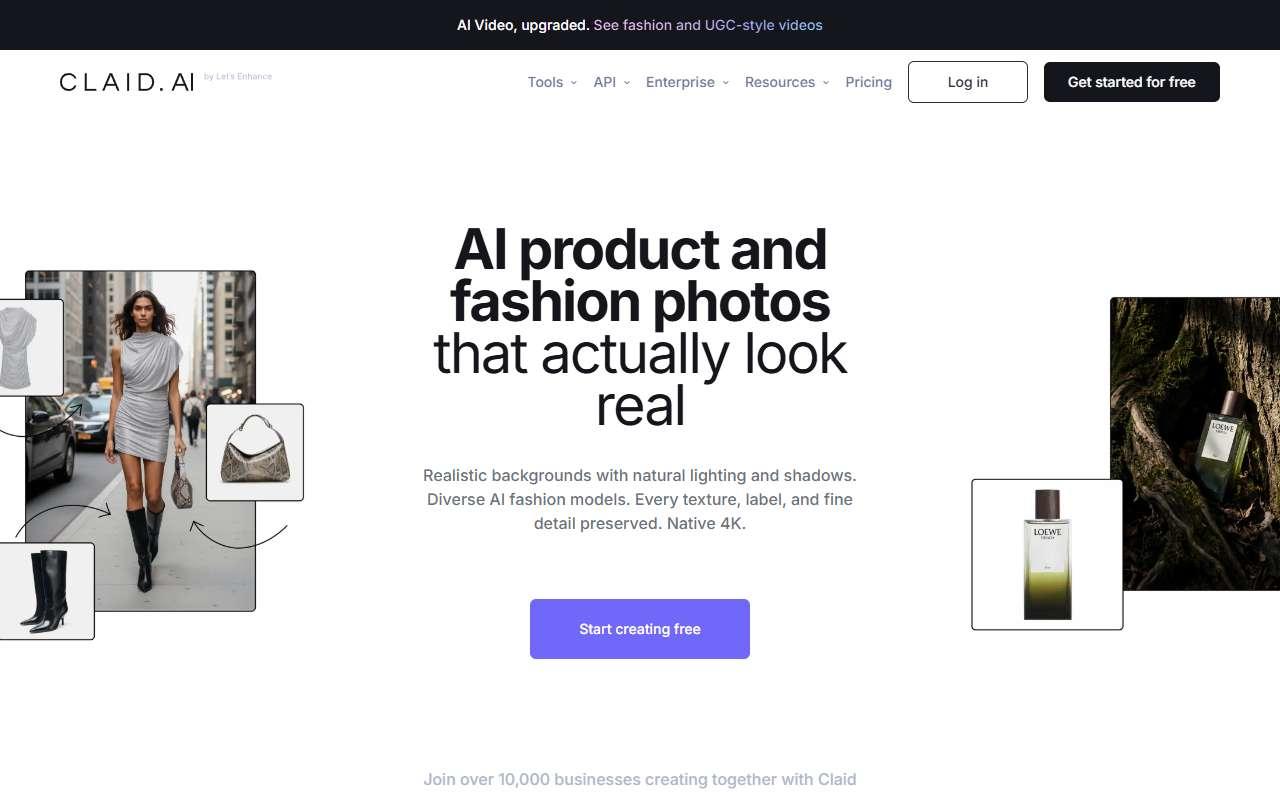 Claid.ai website