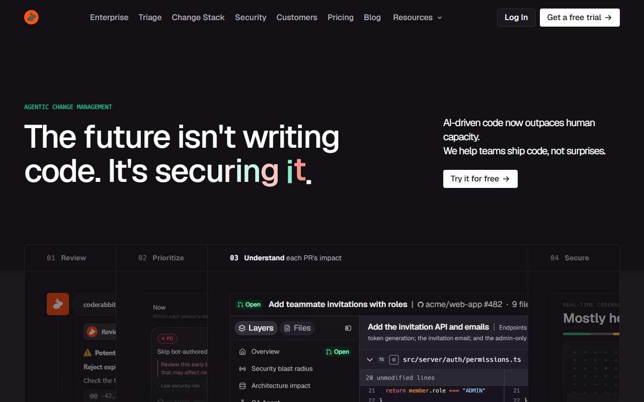 CodeRabbit website