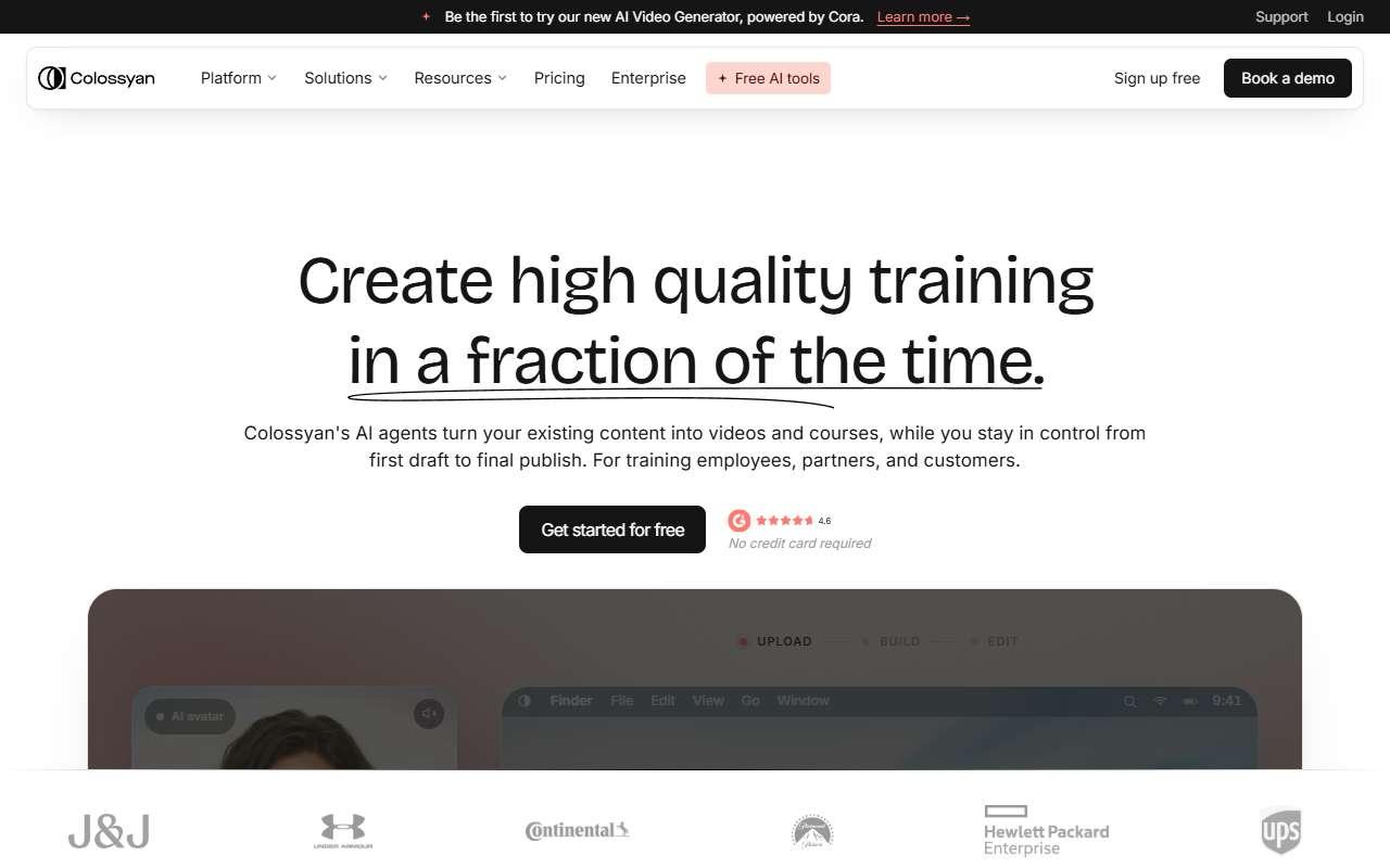 Colossyan website