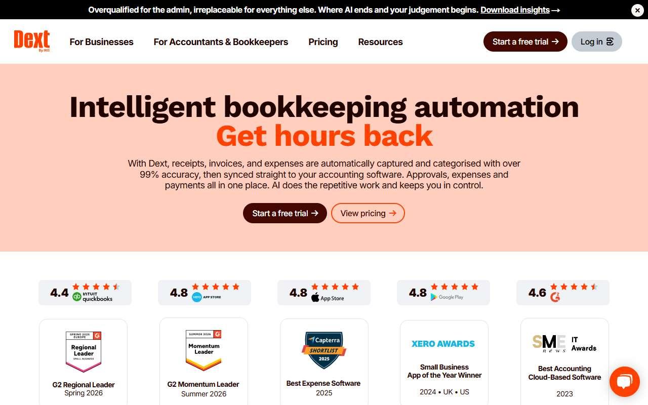 Dext website