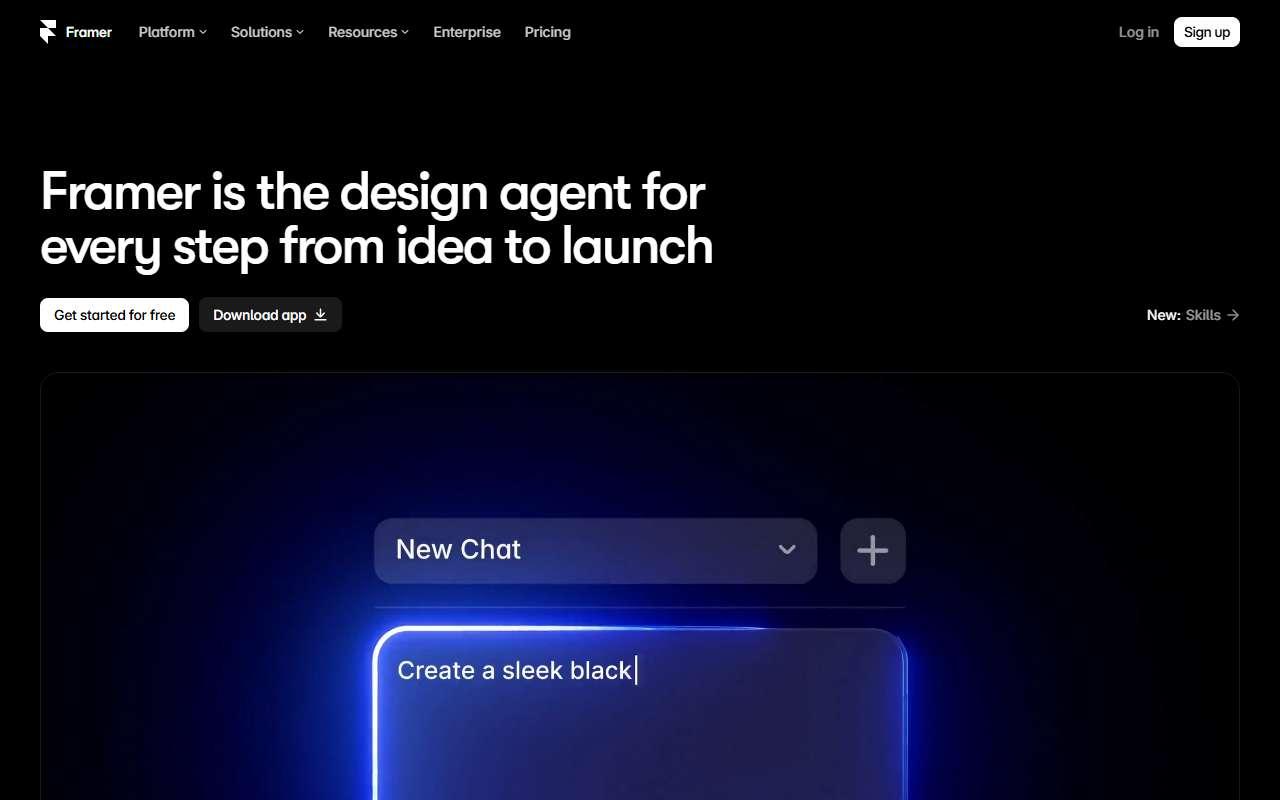 Framer website