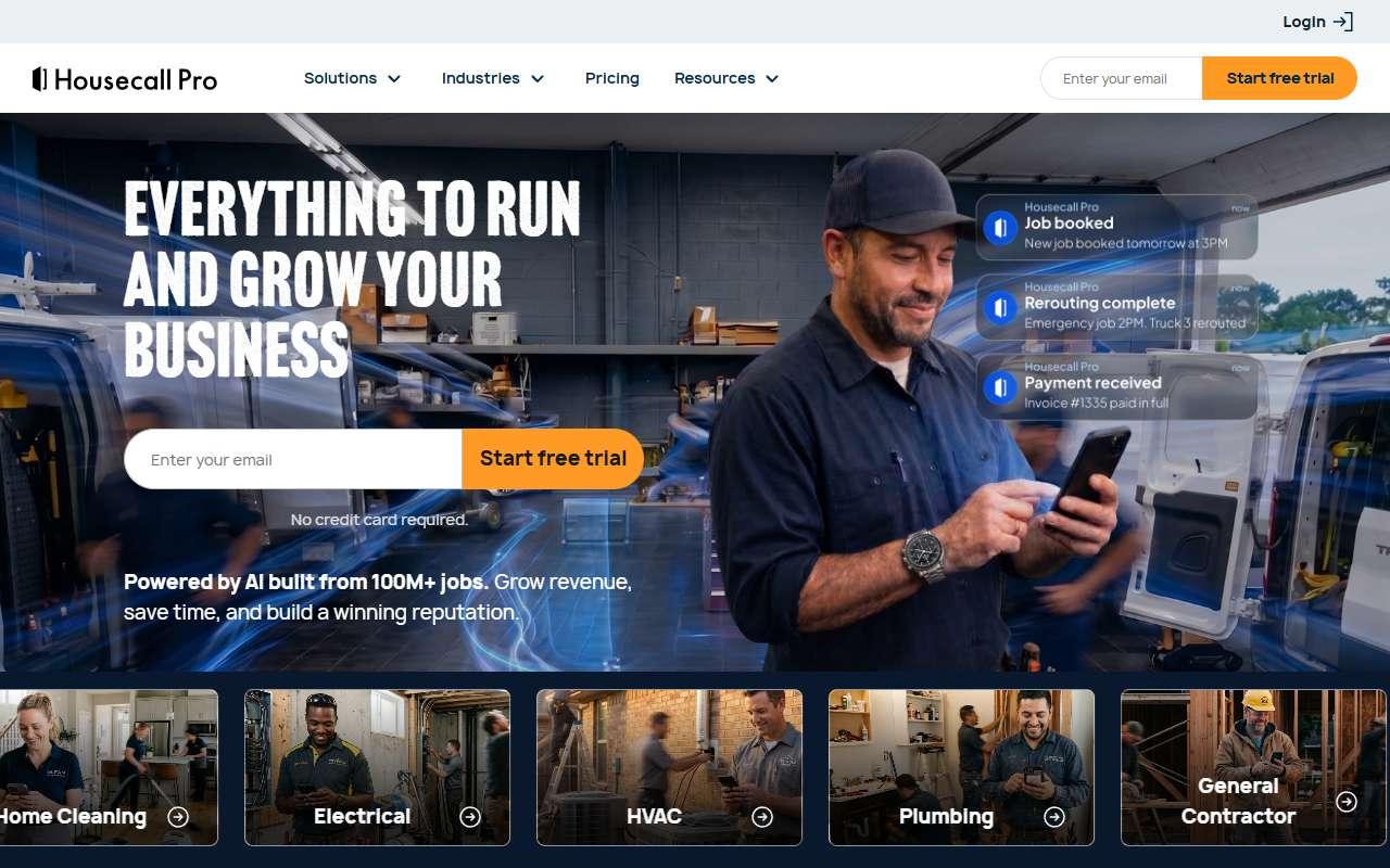 Housecall Pro website