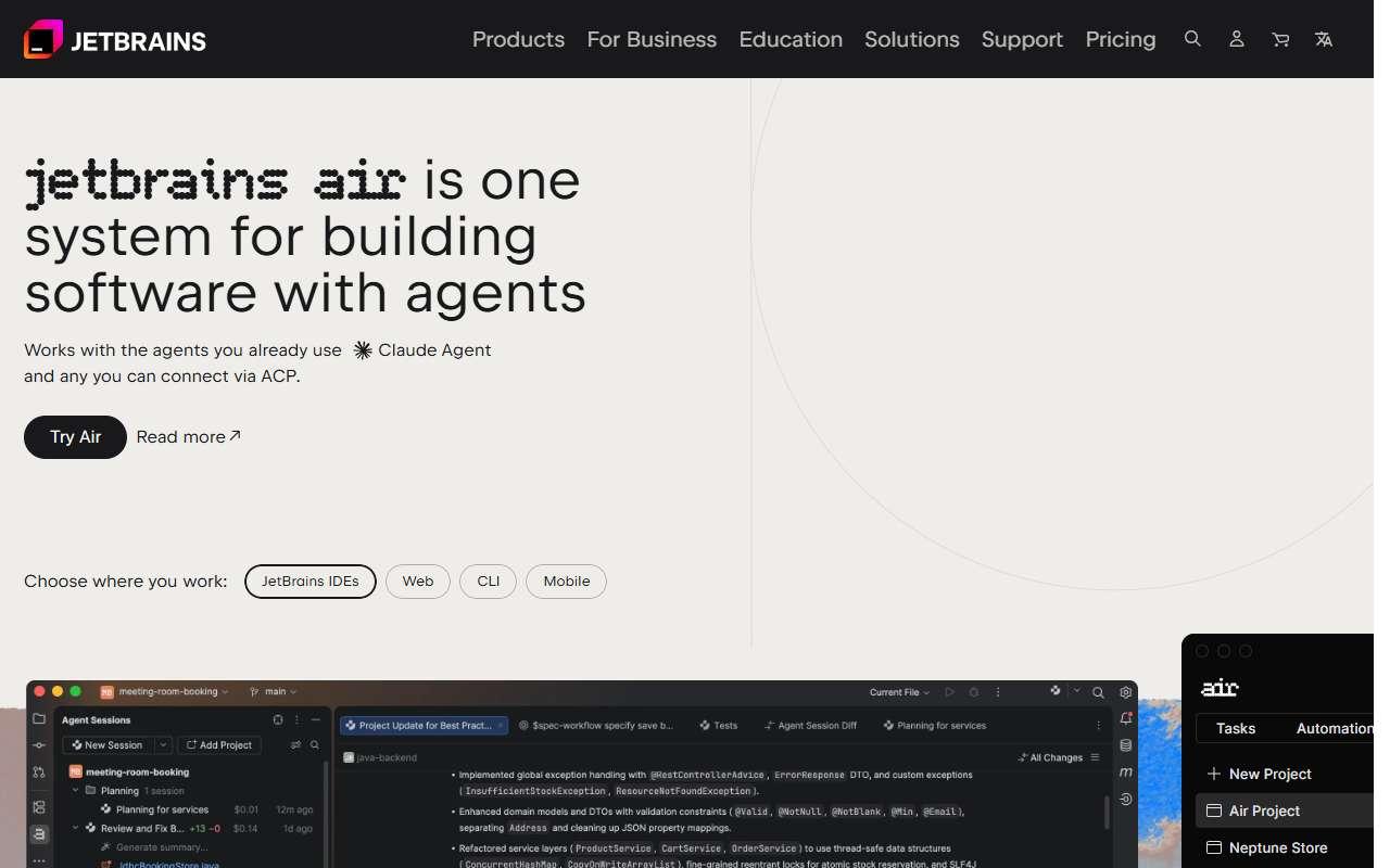 JetBrains AI Assistant website