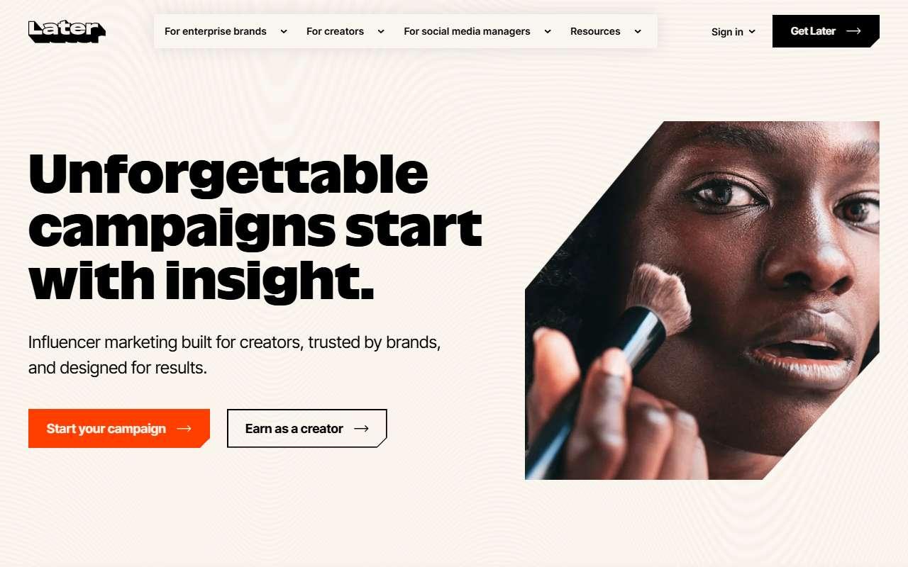 Later website