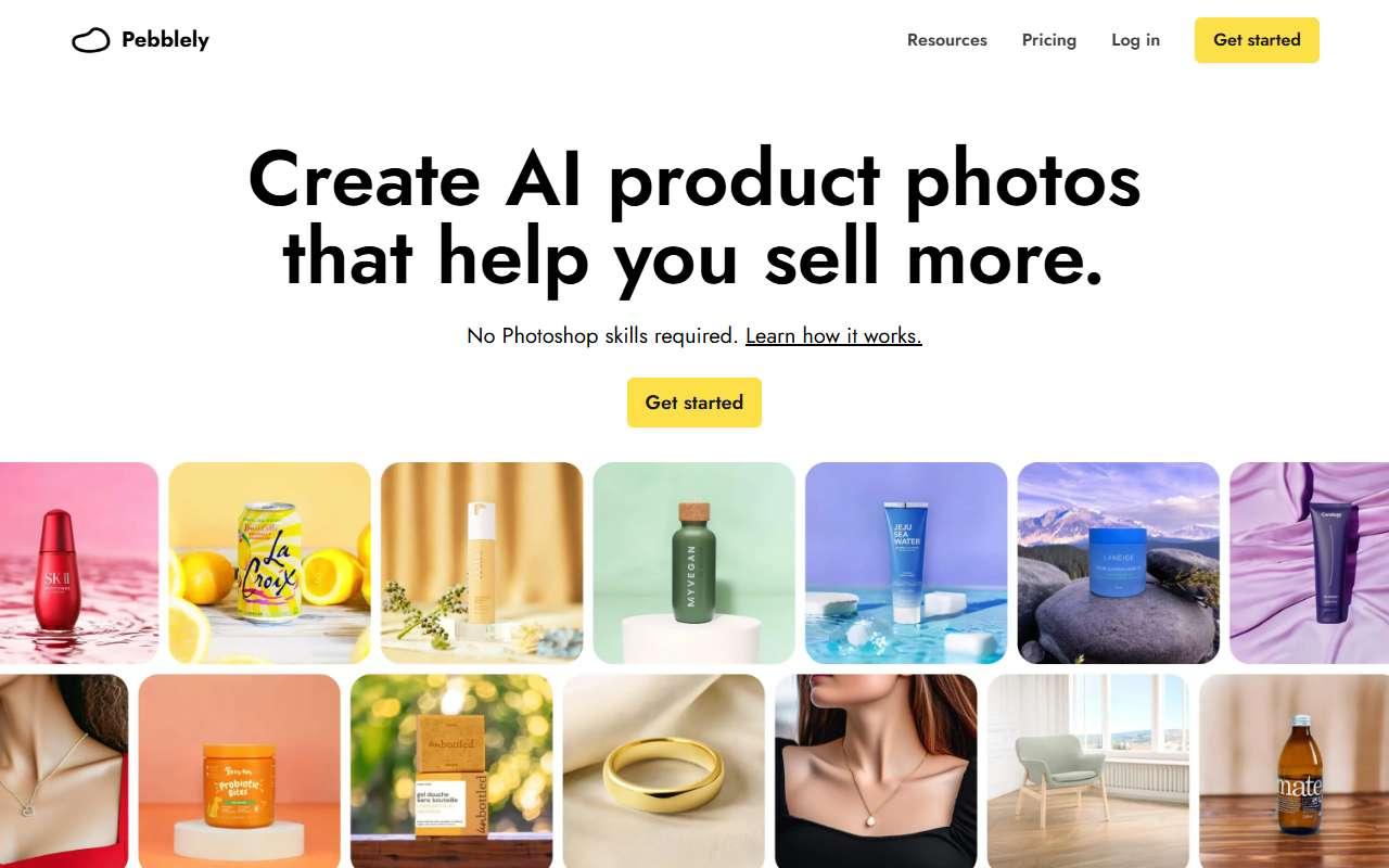 Pebblely website