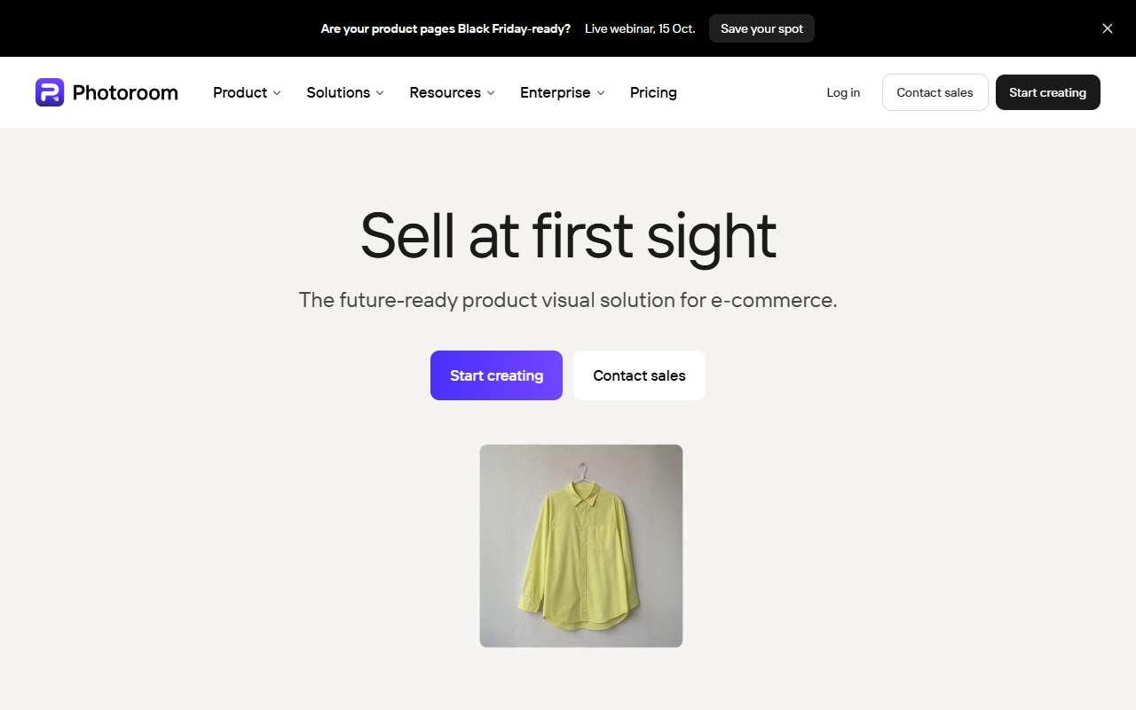 Photoroom website