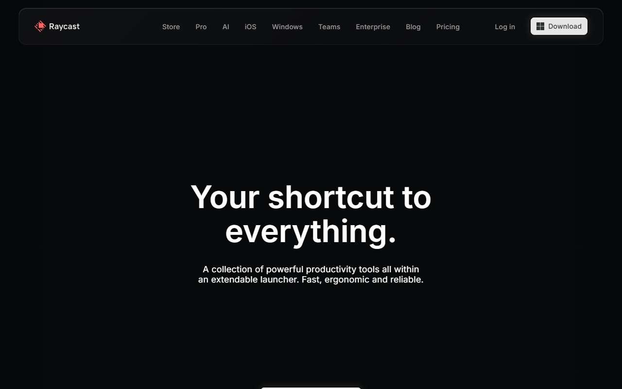 Raycast website