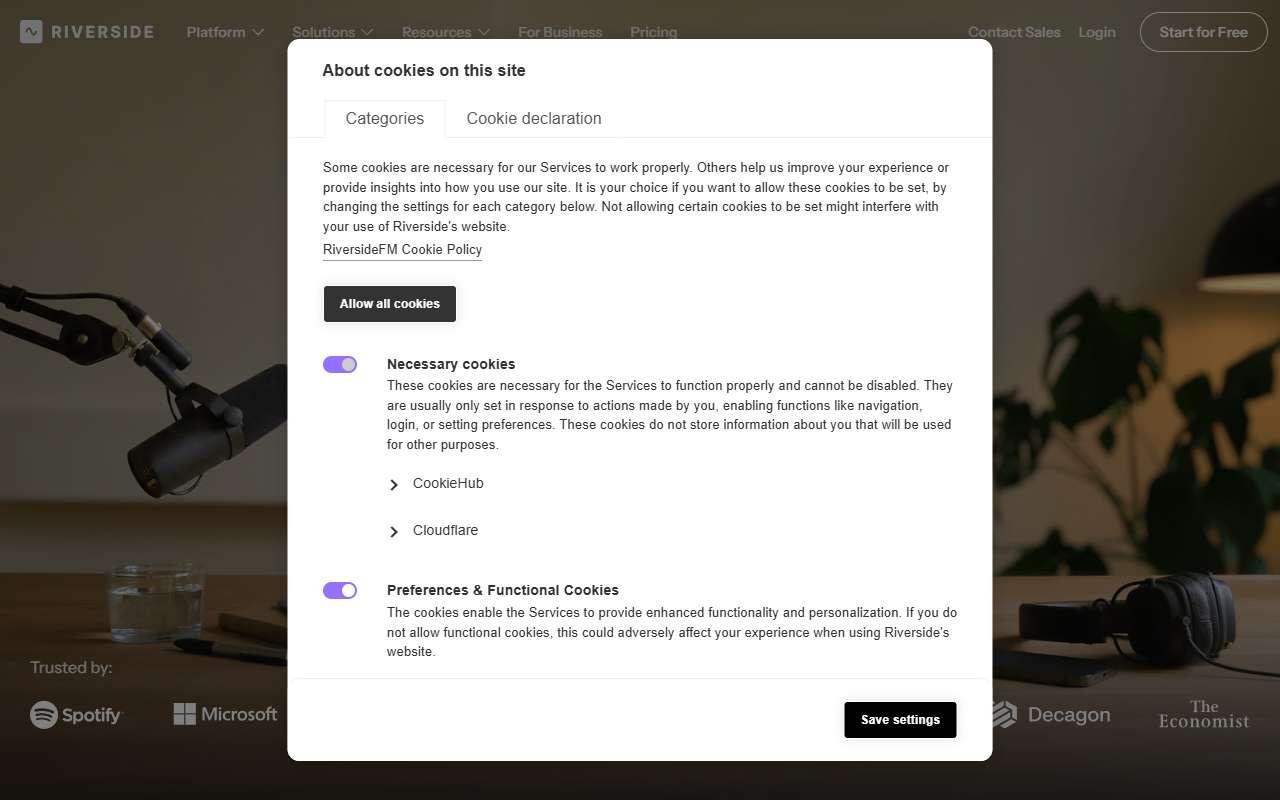 Riverside website