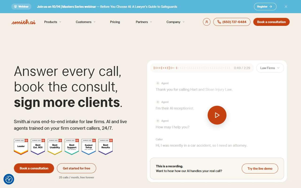 Smith.ai website
