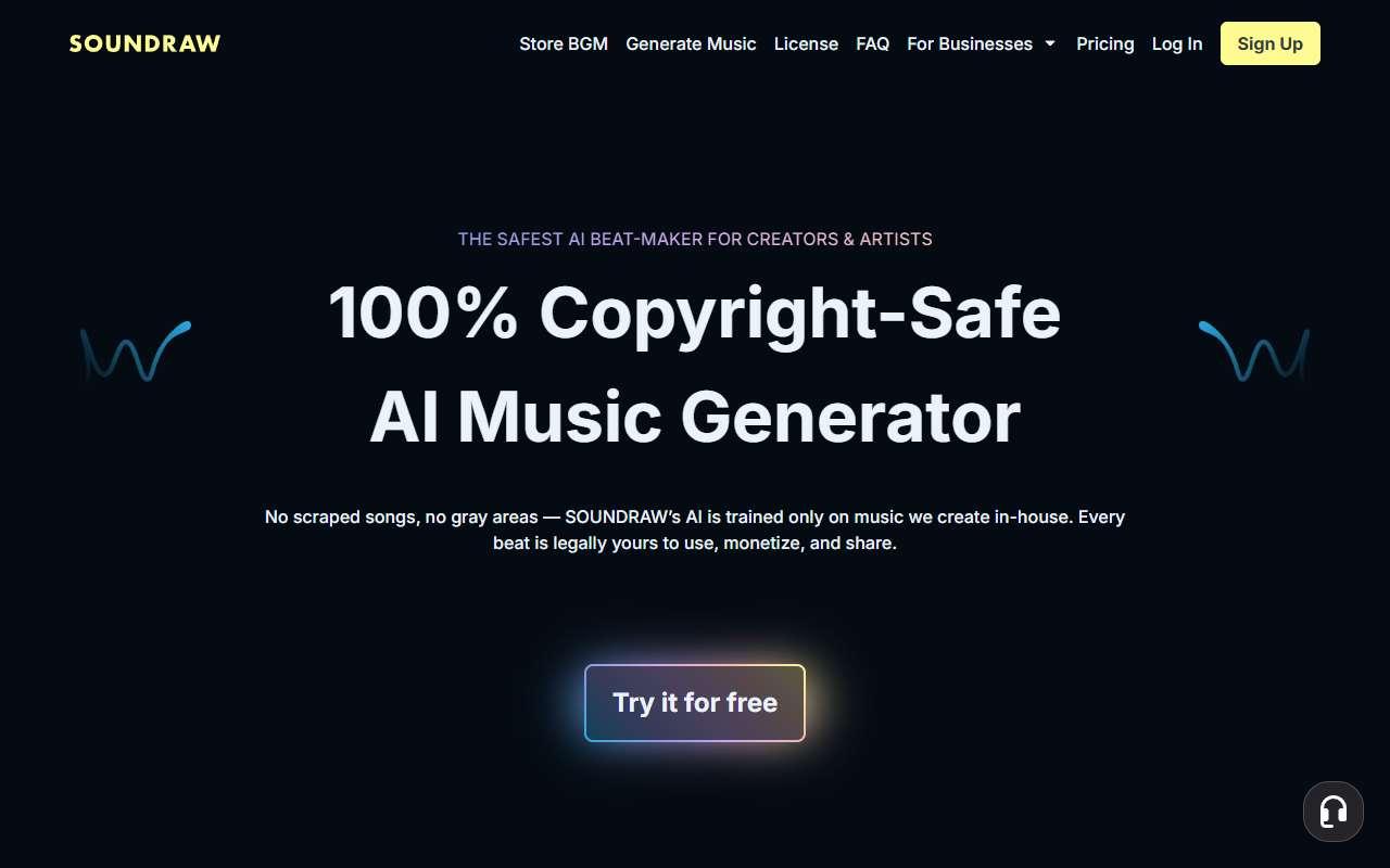 Soundraw website
