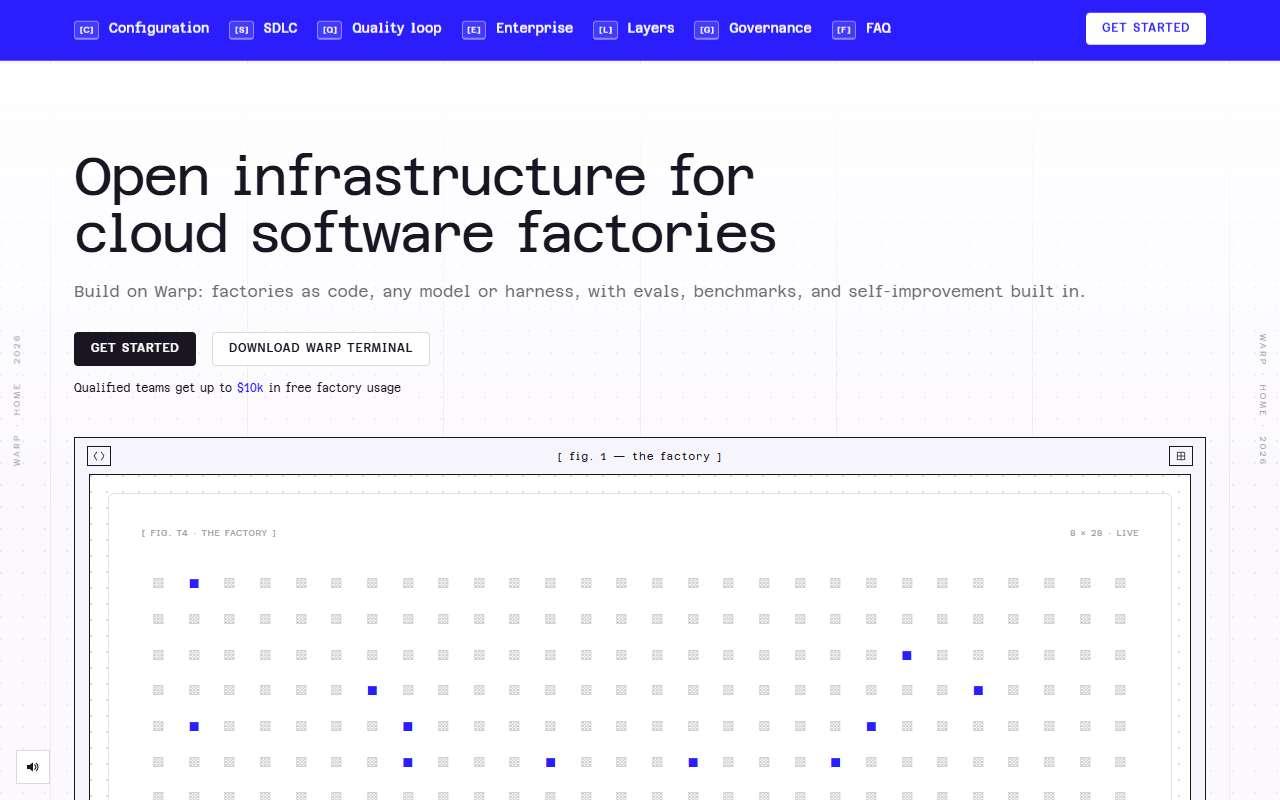 Warp website