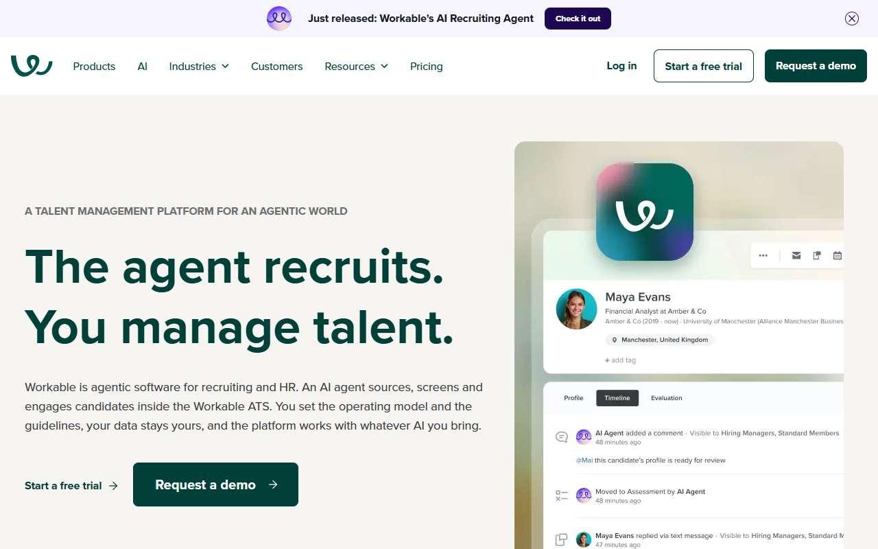 Workable website